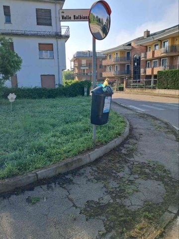 2025 05 21 svuotamento cestino Via Balbiana
