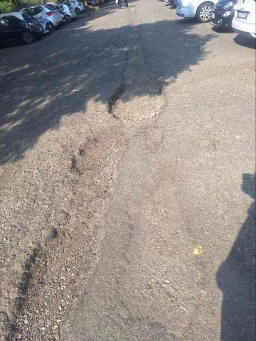 buche nel parcheggio