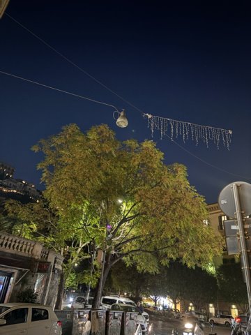 Lampione stradale spento