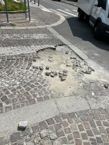 importante dissesto Sanpietrini