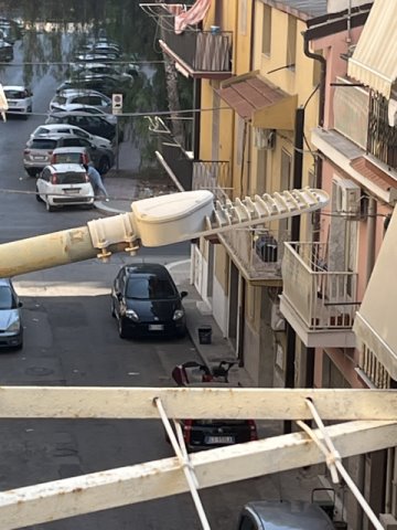 lampione non funzionante